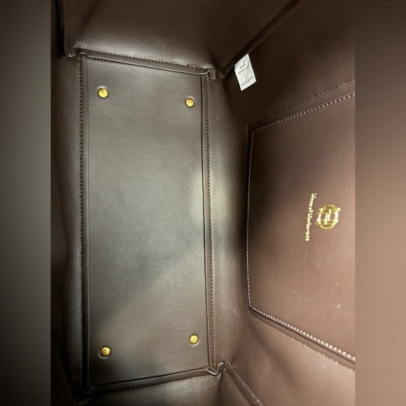 NWT House of Harlow 1960 Chocolate Brown Faux Suede Luxe Tote Purse - Picture 10 of 11